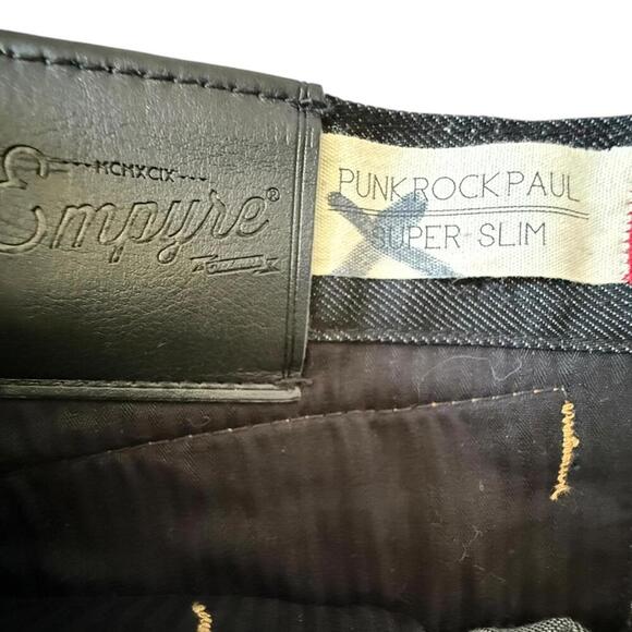 Empyre Punk Rock Paul Super Slim Black Jeans – Size 30 (Men’s) - Picture 3 of 7